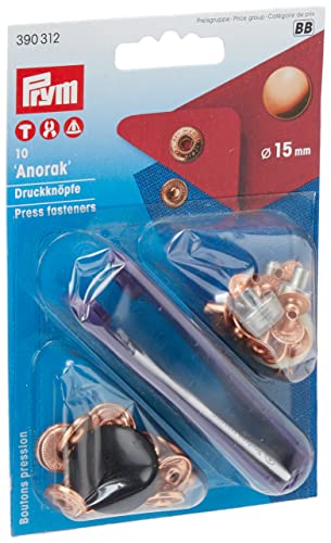 Prym Non- Sew Press Fasteners, Metallo, Copper, 14...