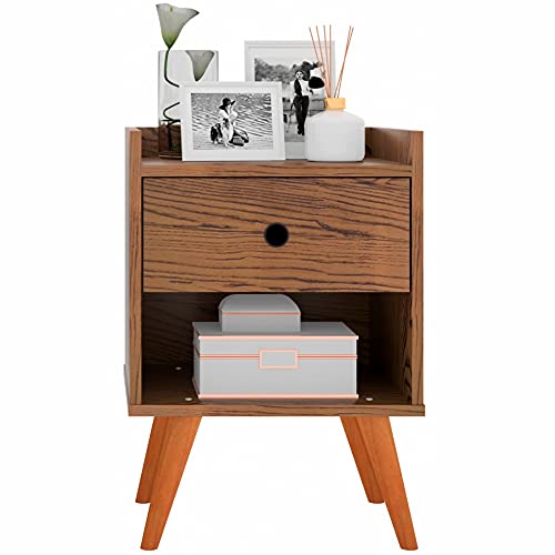 Mesa de cabeceira Retrô Decore 1 Gaveta - Freijo - RPM Móveis
