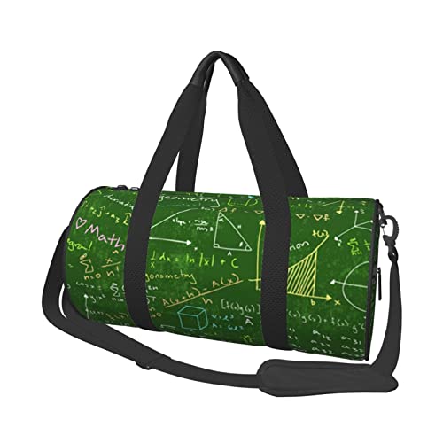 Sac de voyage imprimé mathématiques fini le désordre avec ce sac de sport noir