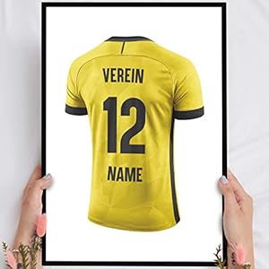 Elbeffekt Holzbild Dortmund – personalisierbar zum Hinstellen/Aufhängen optional beleuchtet, Fan Geschenk mit Spruch auf…