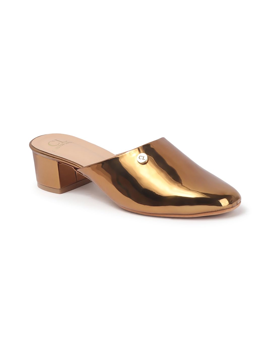 Women's Glamorous Square Toe Block Heel Mules-image-40