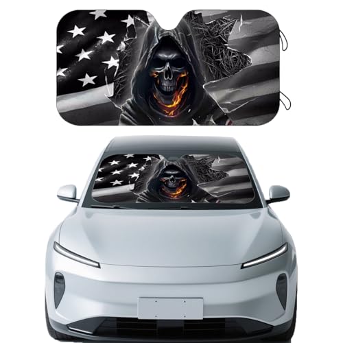 Tobethay Car Windshield Sun Shade - 59x27.5 in Funny Sun Shades Front Windshield for Car Truck SUV