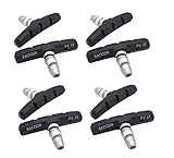 P4B | 4 Paar V-Brake Bremsschuhe für E-Bike | 70 mm | Für alle Witterungen | Symmetrisch | Mit Bolzen, mit Gewinde und Befestigungsteile