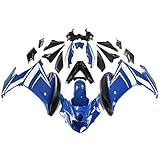 XLYPARTS Blue White ABS Plastic Fairing Kit Fit for Yamaha FZ6R 2009 2010 FZ 6R 09 10 Fairings Complete Bodywork Body Kit Body Frame