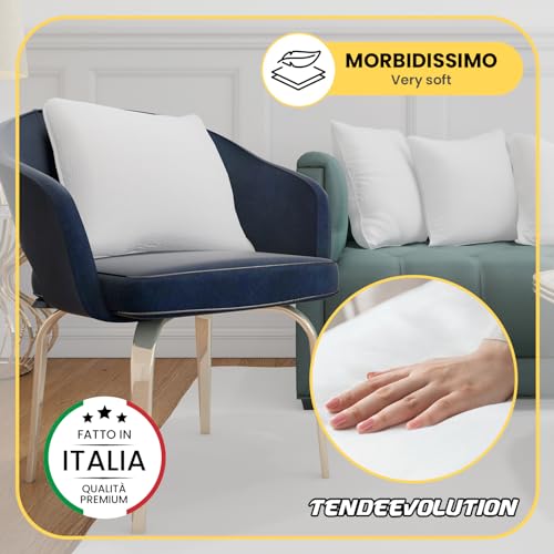Tendeevolution Interno Cuscino Divano, Anima Imbottitura Per Cuscini 70X70 Cm In Poliestere Anallergico E Fodera In Tnt. Morbido E Confortevole (70 X 70 Cm) - 5