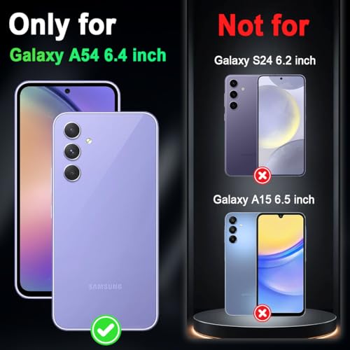 Miqala for Galaxy A54 5G Case,Glow in The Dark Three Layer Heavy Duty Shockproof Full Protection Hard Plastic Bumper+Soft Silicone Protective Case for Samsung Galaxy A54 5G 6.4 inch,Dark Butterfly by Miqala - Used condition - US$6.40