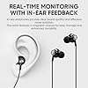 SOWOITIG Wireless in Ear Monitor System, PRO UHF IEM System Mono with Metal Rack Mountable Transmitter, 1 Bodypack Receiver with Earphone, 100 Adjustable Frequencies, 262ft Operation for Singers Bands #3