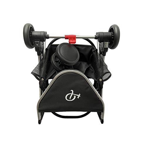 Petique ST09020000 Newport | 3-in-1-Luxusreisesystem | Haustier-Buggy | abnehmbare Tragetasche | Autositz | Hundewagen | Hundebuggy | Für Haustiere bis zu 15,5 kg | Innenraum 60 x 35 x 50 cm, 7.6 kg