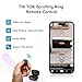 Gitfos Tiktok Scrolling Ring for Page Turner & Video Scrolling, Bluetooth Camera Remote Control, Scrolling Ring for iPhone, iPad, Android (Black)