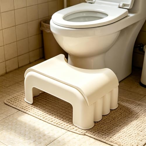 Taburete de baño resistente con base firme para una evacuación natural y eficiente 3