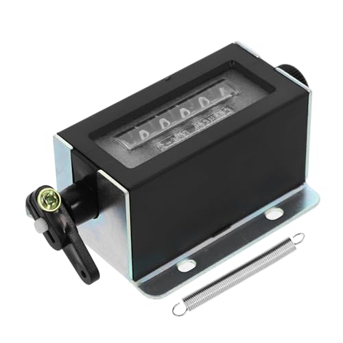 OUNONA 6- Metal Handheld Tally Counter Manual Mechanical Counter for Industrial Use Crocheting Projects