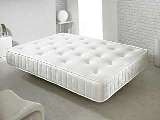Sleep Factory Super Kingsize Memory Foam Sprung Mattress Luxurious Deep Hand Tufted (6FT Super Kingsize) (180cm x 200cm)