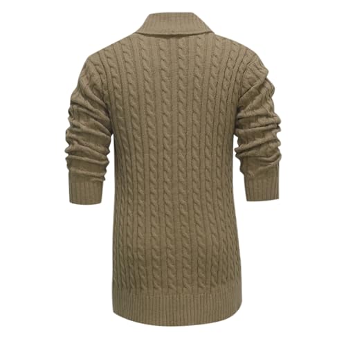 Suéter Otoño Invierno para Hombre Cárdigan Holgado Casual para Estilo Urbano Diario 3