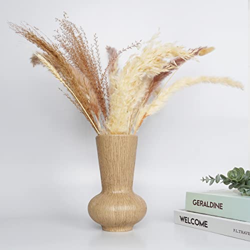 Oilisi Ceramic Vase,Wide Mouth Flower Vase For Dried Artificial Fresh Flower Home Decor,Vase For Living Room,Entryway,Bedroom Centerpieces Desk Decoration #TOP1