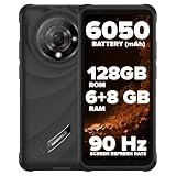 Hammer H Iron 6 Rugged Smartphone ohne SIM-Karte, 6 GB RAM, 128 GB Speicher, MediaTek Helio G81 Octa-Core, 6050 mAh Akku, 48 MP Kamera mit Nachtsicht, 6,6 Zoll und 90 Bildschirm