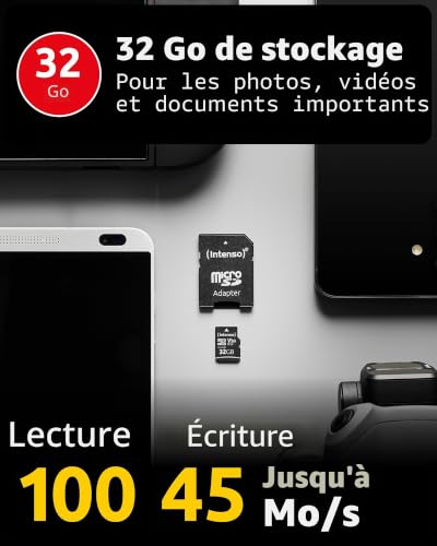 Intenso Professional MicroSDHC Memory Card, Class 10 UHS-I, 32 GB, Blue – vue 2