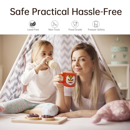 Tazas de cerámica 14 oz con borde enrollado, pack 2 miniatura 2