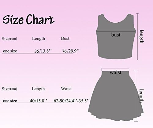 Blue Galaxy Printed Reversible Tank Tops Tees High Waisted Skirt Set for Junior