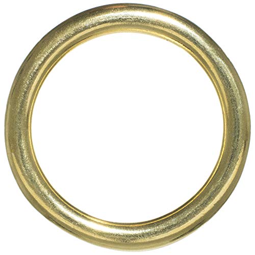 Craft County Brass O-Rings (2 Inch, 5 Pack)