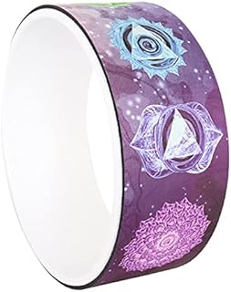 CASLE Yoga Wheel Yoga Roller Back Wheel Yoga Prop Wheel for Stretching Flexibility Back Bends Deepen Yoga Pose Backbend