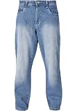 Southpole Herren Cross Hatch Basic Denim Jeans, md.Sand Blue, 32/34