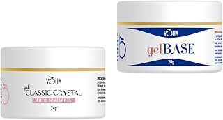 KIT VOLIA GEL BASE 20G ALONGAMENTOS + CLASSIC CRYSTAL 24G