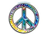 Peace Symbol - Tie Dye (Bumper Sticker)