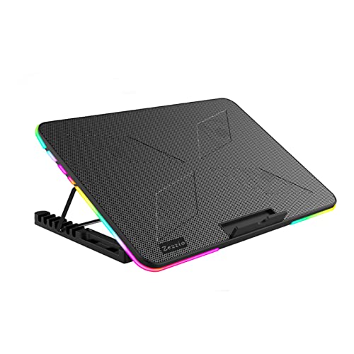 Zezzio-RGB-Laptop-Cooling-pad-with-Phone-Stand-for-12-17in-Notebook-Computer-PC-RGB-Pad-with-Stand
