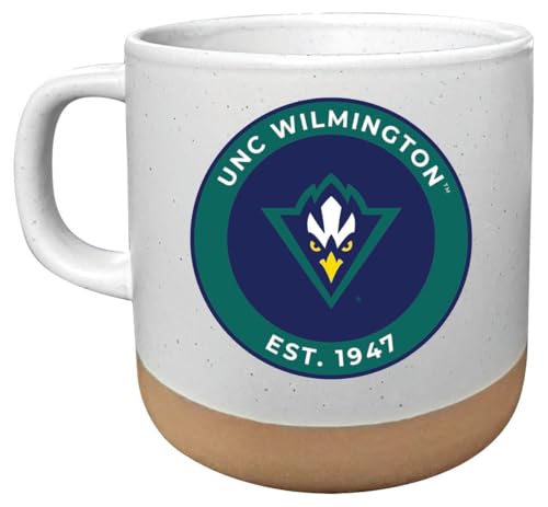 R and R Imports North Carolina Wilmington Seahawks 14 oz Mug with Clay Bottom Officially Licensed Collegiate Product Single