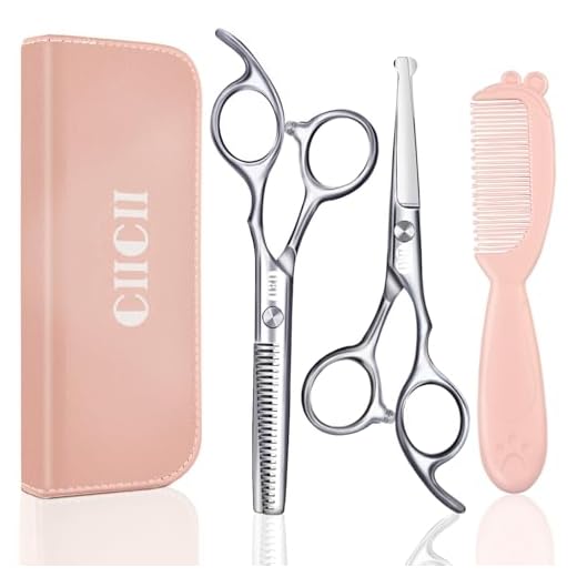 CIICII Safety Hair Scissors and Thinning Set