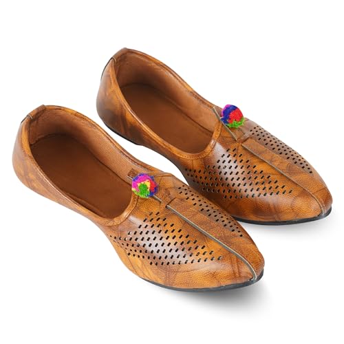 Image of DFR Mens Juttis Ethnic Mojaris | Casual Loafers Juti Shoe for Men