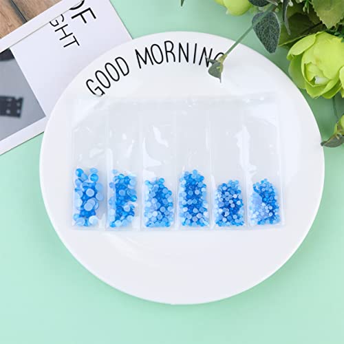 LALAFINA 1 caixa 850 peças Cristal Art Glow Style Decorações Decoração Strass Fluorescente Luminoso