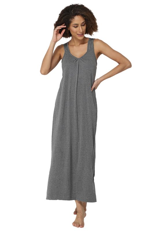 intimacy lingerie Full-Length Cotton Night Slip for Women Sleeveless Maxi Nighty for Women Comfortable Everyday Wear for Women Non-Adjustable Broad Strap, Pair with Nightgowns and Nighties-picture-44