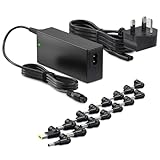 Zolt 65W Universal Laptop Charger UK AC Power Adapter for HP Dell Acer Asus Samsung Gateway Charger 15V 16V 18.5V 19V 19.5V 20V DC Power Supply with 15 Tips - Image 1
