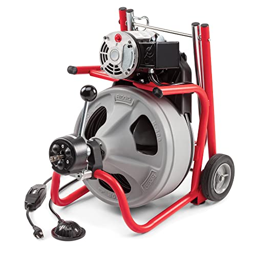 RIDGID K-400 Drain Cleaning 115-Volt Drum Machine Kit with AUTOFEED Control and C-32IW 3/8