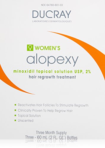 Ducray Alopexy Minoxidil Women's Topical 2 Percent Solution, 2 fl. oz.