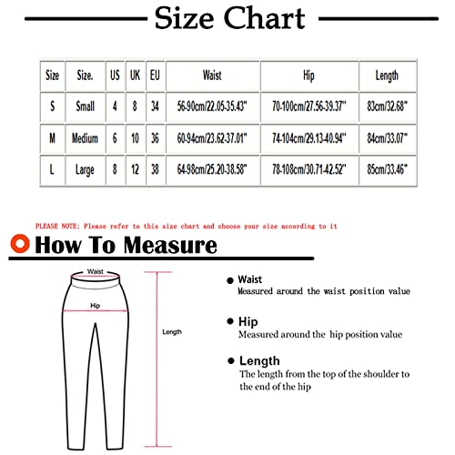 Allasfun Calça feminina casual sólida cintura média larga calças longas calças para ioga, Verde ment