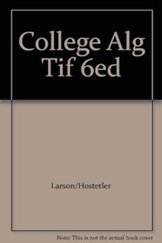 Paperback College Alg Tif 6ed Book