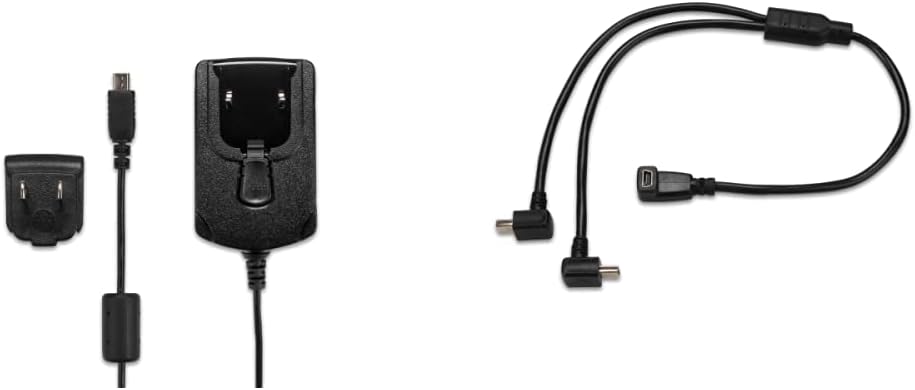 Garmin 010-11873-00 AC Adapter Cable (Alpha and Tt10) & USB Split Adapter Cable