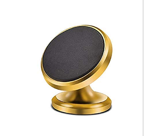 P-Plus Magnetic Phone Car Mount, Magnetic Car Phone Holder Stand Dashboard Car Phone Mount, Mobile Phone Holder for Car (Gold)