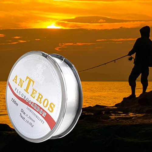 Fluorocarbono línea de pesca invisible resistente para bass y carpa 2