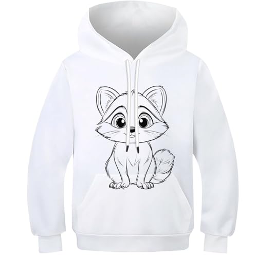 Sweat à capuche écureuil contre le froid pull confortable enfant