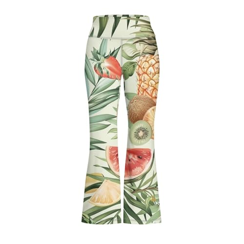 Kids Summer Casual Relaxed Outfit Flare Yoga Pants for Girls Bell Bottom Leggings High Waist Loose Comfy Trouser