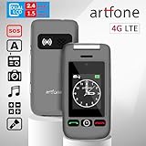 artfone G6 Pro 4G Unlocked Basic Mobile Phone for Seniors丨SOS Button丨Flip Phone丨SIM Free Big Button Senior Mobile Phone丨Dual Display丨 Speed Dial丨USB-C丨Charging Dock丨FM Radio丨Torch丨1300mAh Battery-Grey - Image 2