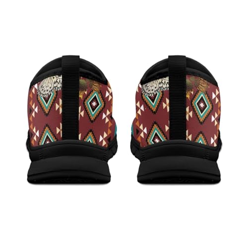 Aztec Walking Shoes for Women Casual Slip On Non Skid Flat Sneakers Fashion Breathable Tennis Work Footwear2