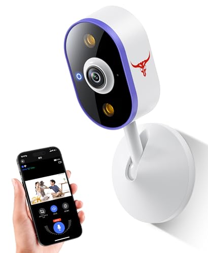 防犯カメラ 室内対応 ペットカメラ 監視カメラ 1080PフルHD Wi-Fi対応 見守りカメラ スマホ対応 カラー暗視 防塵 動体検知・人体感知 双方向通話 クラウド録画・遠隔監視 ネットワークカメラ 子供/ペット/介護見守りに最適 自宅・玄関のサムネイル