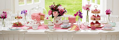 Royal Albert Rose Confetti Teacup & Saucer Set, 6.5 Ounce, Pink Multi #TOP3