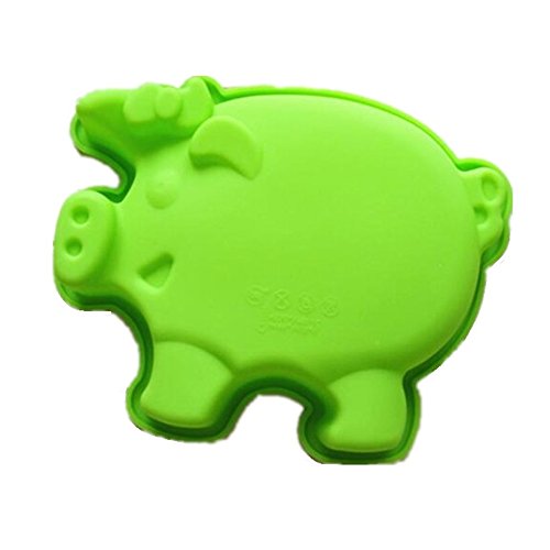 Allforhome(TM) Pig Frame Silicone Cake Baking Mold Cake Pan Muffin Cups Handmade Soap Moulds Biscuit Chocolate Ice Cube Tray DIY Mold