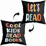 ZNGFON Kids Reading Pillow - 18x18 Covers, Cool Kids' Book Reading Pillow for Boys & Girls, Decorate Playroom or Nursery