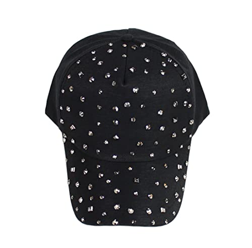 Gudessly Adjustable Breathable Rhinestone Baseball Cap For Women Bling Sequins #TOP5